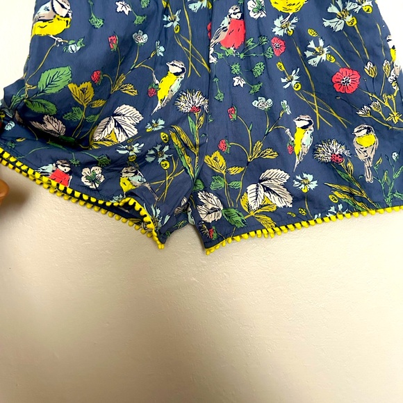 Mini Boden Bird Botanical Print Romper - Picture 4 of 7